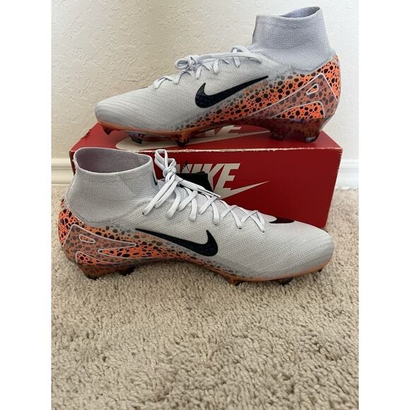 Nike Mercurial Superfly X 10 Elite FG Flyknit Soccer Cleat Men 12.5 HF9395-900